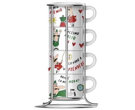 Набор Bialetti для капучино Италия набор из 4 кружек