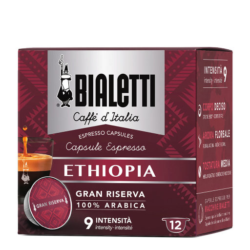 Капсулы Bialetti Etiopia (12 капсул) для кофемашин Bialetti