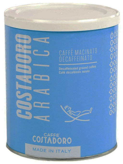 Кофе молотый Costadoro Decaffeinato (без кофеина) банка 250гр