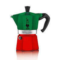 Гейзерная кофеварка Bialetti Moka Express Tricolore 3 порции (130мл) под цвет итальянского флага