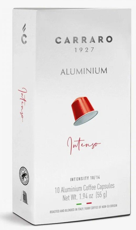 Кофе в капсулах Carraro Intenso Aluminium стандарт Nespresso - 10шт