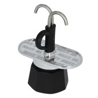 Гейзерная кофеварка Bialetti Mini Express (Мини Экспресс) black 2 порции (без чашек)