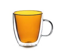 Кружка из двойного стекла Sidney жёлтый TS 380мл