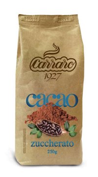 Горячий шоколад Carraro Cacao Zuccherato (с сахаром) пачка 250гр