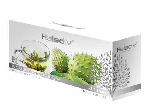 Чай зеленый листовой Heladiv GT Soursop пакетики на чашку 25шт