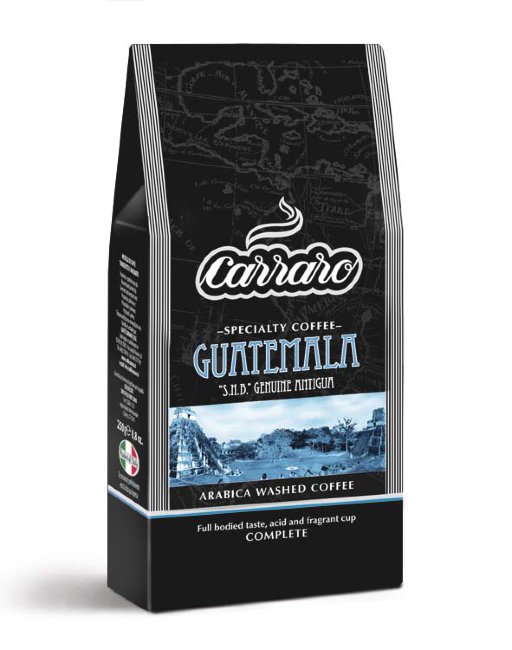 Кофе молотый Carraro Guatemala пачка картон 250гр
