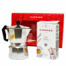 Подарочный набор кофе Carraro Puro Arabica 250 г, кофеварка Italco Express 3 порции