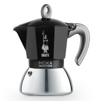 Гейзерная кофеварка Bialetti Moka Induzione Black 4 порций (160 мл) цвет черный
