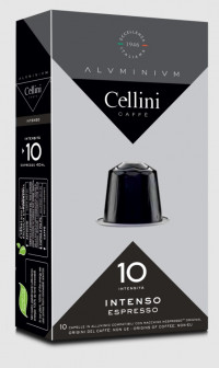 Уценка Кофе в капсулах Cellini Alu Intenso стандарт Nespresso - 10шт