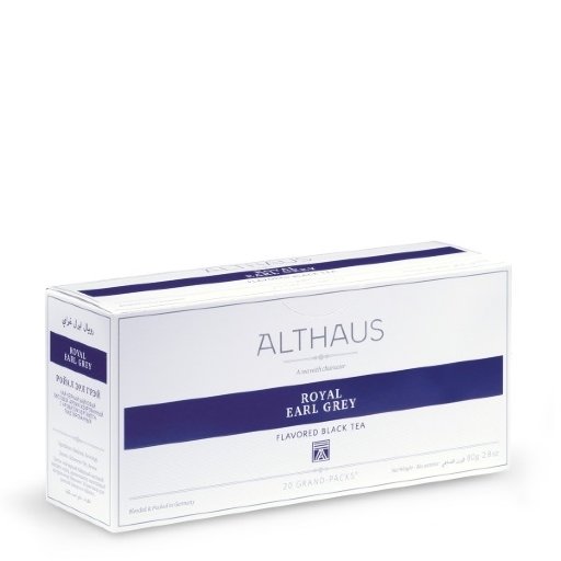 Чай черный листовой Althaus Royal Earl Grey (Роял Эрл Грей) пакетики на чайник 15шт