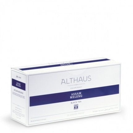 Чай черный листовой Althaus Assam Malty Cup (ранее Assam Meleng (Ассам Меленг)) пакетики на чайник 15 шт