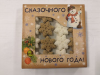 Сахар фигурный Снежинка в коробочке цветной 150гр