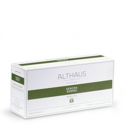Чай зеленый листовой Althaus Sencha Senpai (Сенча Сенпай) пакетики на чайник 20шт