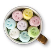 Сахар фигурный Смайлики в коробочке цветной 150гр