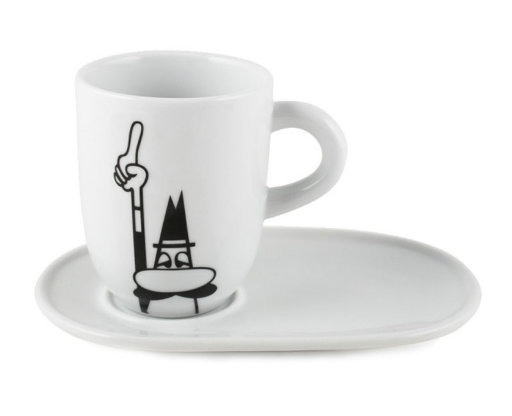 Кофейная пара с вытянутым блюдцем Bialetti Taza Tipo Mug 300мл