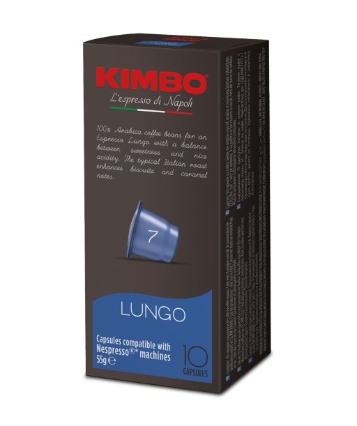 Капсулы Kimbo Lungo стандарт Nespresso 10шт