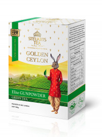 Чай зеленый листовой Steuarts Golden Ceylon Elite Gunpowder 100гр