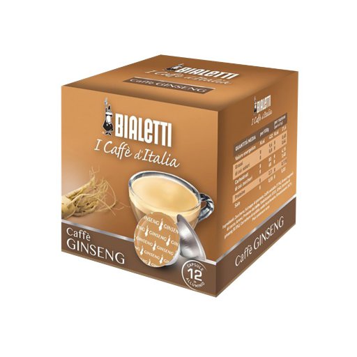 Капсулы Bialetti Ginseng Cremoso (12 капсул) для кофемашин Bialetti