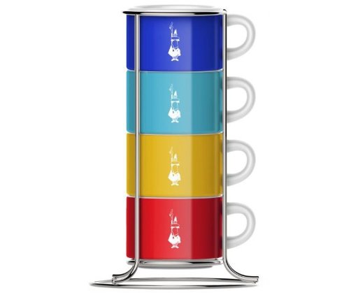 Набор Bialetti для капучино Multicolor набор из 4 кружек