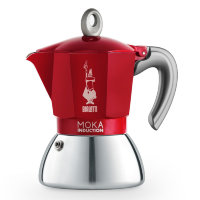 УЦЕНКА Гейзерная кофеварка Bialetti Moka Induzione Red 4 порций (150 мл) цвет красный