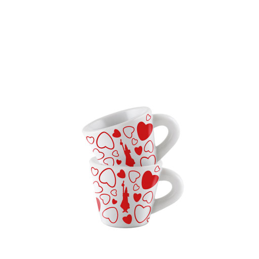Набор 2 чашки с блюдцами Espresso Cuore 60мл