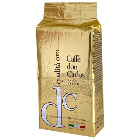УЦЕНКА Кофе молотый Don Carlos Qualita Oro пачка 250гр
