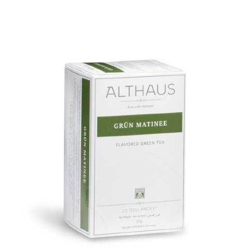 Чай зеленый Althaus Грюн Матинэ пакетики на чашку 20 шт